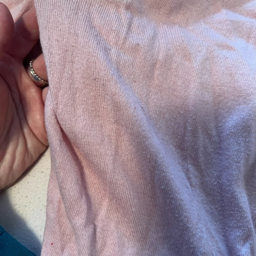 Ted Baker Kaarina pink Pleated neck mockable sweater size 2 PLEASE READ - Picture 7 of 13